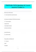 Pathfinder HLZs Questions & Correct  Answers&sol; Graded A&plus;