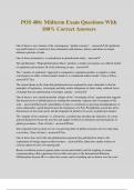 POS 486&colon; Midterm Exam Questions With 100&percnt; Correct Answers
