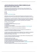 ATI PN PHARMACOLOGY PROCTORED EXAM 2023 2024 Latest Study Guide&period;pdf