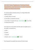 U3 ICC Tank Tightness Testing Exam  Questions and Answers &lpar;Latest Update  2023&rpar; Verified Answers