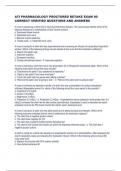 ATI PHARMACOLOGY PROCTORED RETAKE EXAM 80   CORRECT VERIFIED QUESTIONS AND ANSWERS&Tab;