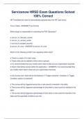 Servicenow HRSD Exam Questions Solved 100&percnt; Correct
