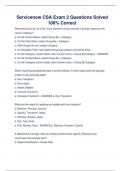 Servicenow CSA Exam 2 Questions Solved 100&percnt; Correct