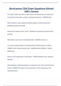Servicenow CSA Exam Questions Solved 100&percnt; Correct