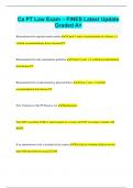Ca PT Law Exam &ndash; FINES Latest Update Graded A&plus;