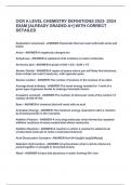 OCR A LEVEL CHEMISTRY DEFINITIONS 2023- 2024  EXAM &lbrack;ALREADY GRADED A&plus;&rsqb; WITH CORRECT  DETAILED