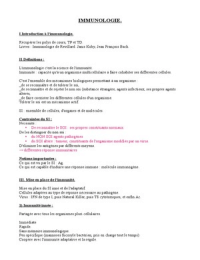 Immunologie (cours complet)