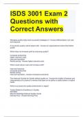 ISDS 3001 Exam 2 Questions with Correct Answers&period;docx