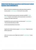 WGU C787 OA Exam questions and Answers Latest  Update 2023 GRADED A&plus;