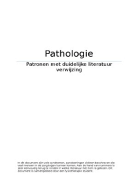 Pathologie met literatuurverwijzingen