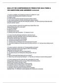 2024 ATI RN COMPREHENSIVE PREDICTOR 2024 FORM A   180 QUESTIONS AND ANSWERS reviewed      