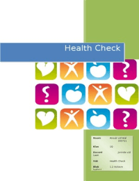 SGM: Health Check eindverslag blok 1.2