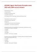 ACEABLE Agent&colon; Real Estate Principles exam  2023 with 100&percnt; correct answers