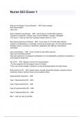 Nurse 623 Exam 1 Questions And Answers Combined Package Solutions A&plus; Graded