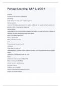 Portage Learning&colon; A&P 2&comma; MOD 1