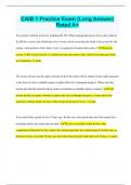 CAIB 1 Practice Exam &lpar;Long Answer&rpar; Rated A&plus;