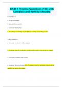 CAIB 1 Practice Questions &lpar;100&rpar; with Complete and Verified Answers