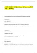 4A051 CDC URE Questions & Answers 2023&sol; 2024 UPDATE&period;