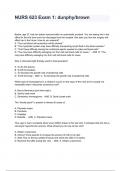 NURS 623 Exam 1&colon; dunphy&sol;brown Exam Questions And Answers 