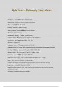 Quiz Bowl &ndash; Philosophy Study Guide