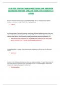 ALS RED CROSS EXAM QUESTIONS AND VERIFIED  ANSWERS NEWEST UPDATE 2024-2025 GRADED A&plus;  &lpar;ACLS&rpar;