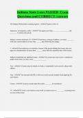 Indiana State Board  Bundled Exam Questions Package with Correct Answers