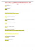BIOS 242 EXAM 1 QUESTIONS &VERIFIED ANSWERS RATED A&plus;