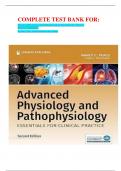 COMPLETE TEST BANK FOR&colon; Advanced Physiology And Pathophysiology&colon; Essentials For Clinical Practice 2Nd Edition By Nancy Tkacs &comma;Linda Herrmann Latest Update&period;