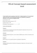 RN ati Concept-based assessment level Questions and Verified Answers with Rationales