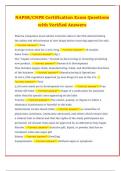 NAPSR&sol;CNPR Certification Exam Questions with Verified Answers