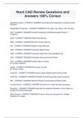 Nocti CAD Review Questions and  Answers 100&percnt; Correct