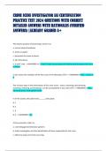 CRIME SCENE INVESTIGATOR IAI CERTIFICATION  PRACTICE TEST 2024 QUESTIONS WITH CORRECT  DETAILED ANSWERS WITH RATIONALES &lpar;VERIFIED  ANSWERS&rpar; &vert;ALREADY GRADED A&plus;