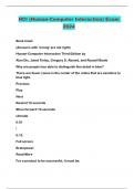 HCI &lpar;Human-Computer Interaction&rpar; Exam 2024