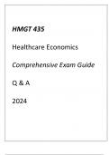 &lpar;UMGC&rpar; HMGT 435 Healthcare Economics Comprehensive Exam Guide Q & A 2024&period;