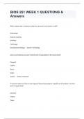 BIOS 251 BUNDLED EXAMS &vert;ALL FULLY SOLVED&vert;ALL GRADED A&plus; & VERIFIED FOR ACCURACY
