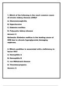 WGU D236 Objective Assessment Pathophysiology Exam &lpar;Updated for 2024&sol;2025&rpar; &ndash; Verified Questions and Answers for an A Grade