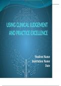  NURS 6053 USING CLINICAL JUDGEMENT AND PRACTICE EXCELLENCE  Clinical Scenario 2024 Complete&semi;Walden