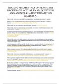 RECA FUNDAMENTALS OF MORTGAGE BROKERAGE ACTUAL EXAM QUESTIONS AND ANSWERS LATEST UPDATE 2024 GRADED A&plus; 