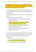CHAMBERLAIN COLLEGE OF NURSING NUR 1234 HESI MED SURG EXAM QUESTIONS AND ANSWERS BEST RATED A&plus; NEW UPDATE 2022 