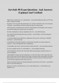 ServSafe 90 Exam Questions And Answers &lpar;Updated And Verified