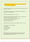 CON 101 QUIZ QUESTIONS&sol; EXAM 1 REVIEW QUESTIONS  AND ANSWERS&comma; GRADED A&plus;&sol;