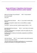 A PACKAGE DEAL OF MARYVILLE NURS 623 EXAM UPDATE WITH MULTIPLE&comma; CORRECTLY ANSWERED QUESTIONS ALREADY GRADED A &vert;GUARANTEED PASS & 100&percnt; SUCCESS&vert;