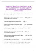 MARYVILLE NURS 623 EXAM UPDATE WITH MULTIPLE&comma; CORRECTLY ANSWERED QUESTIONS ALREADY GRADED A &vert;GUARANTEED PASS & 100&percnt; SUCCESS&vert;