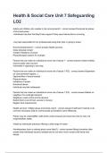 Health & Social Care Unit 7 Safeguarding LO2&period;