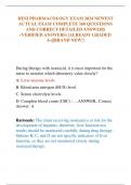 HESI PHARMACOLOGY EXAM 2024 NEWEST  ACTUAL EXAM COMPLETE 160 QUESTIONS  AND CORRECT DETAILED ANSWERS  &lpar;VERIFIED ANSWERS&rpar; &vert;ALREADY GRADED  A&plus;&vert;&vert;BRAND NEW&excl;&excl;