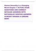 Human Sexuality in a Changing World Chapter 7 ACTUAL EXAM QUESTIONS AND CORRECT DETAILED ANSWERS WITH RATIONALES VERIFIED ANSWERS ALREADY GRADED A&plus;&vert;&vert;BRAND NEW&excl;&excl;