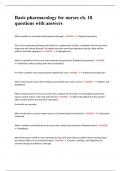Basic pharmacology for nurses ch&period; 18 questions with answers