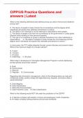 CIPP&sol;US Practice Questions and answers &vert; Latest 