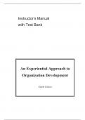 Official&copy; Solutions Manual to Accompany Experiential Approach to Organization Development&comma;Brown&comma;8e