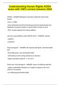 Understanding Human Rights AODA exam with 100&percnt; correct answers 2024